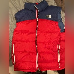 Mens The North Face 700 Down Nuptse Vest. RU14. Puffer. Sochi Olympics.